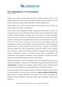 Saude suplementar X saude complementar