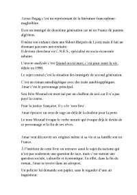 Litterature Et Culture Du Bassin Mediterraneen Notamment Au Maghreb Docsity