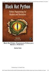 Black Hat Python Para Hackers e Pentesters