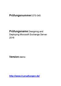 Prüfungsfragen und Antworten zu 70-345-deutsch 