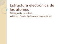 estructura electronica de los atomos 