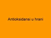 Antioksidansi u hrani