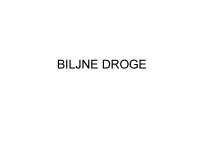 Biljne droge - prezentacija