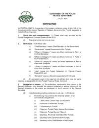 The document is related to the powers and delegations of punjab govt.