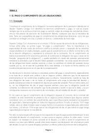 EL PAGO O CUMPLIMIENTO DE LAS OBLIGACIONES - Apuntes de Derecho de las ...