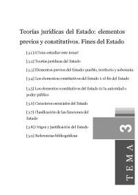 Teoria del estado 1 tema - Apuntes de Derecho Constitucional - Docsity