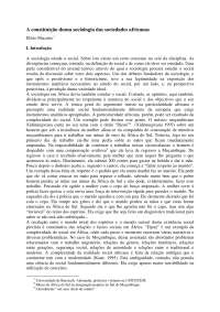 Aconstituiçãodumasociologiadassociedadesafricanas - Elísio Macamo