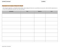 User Acceptance Testing (UAT) Sign off