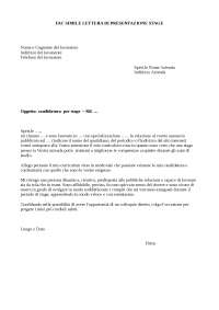 esempio di lettera di presentazione per un insegnante di lingue