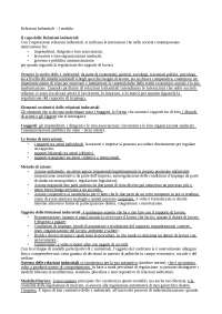 Relazioni industriali Modulo 1