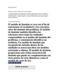 MODELO DE DOMINIO DE INVESTIGACION