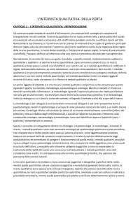 L'intervista qualitativa - Donatella Della Porta