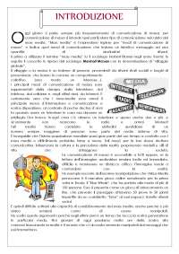 Tesina maturita - INFLUENZA DEI MASS MEDIA NELLA SOCIETA'