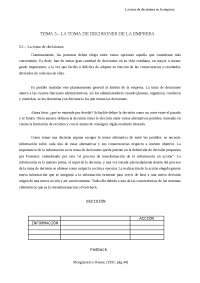 toma de decisiones en una empresa