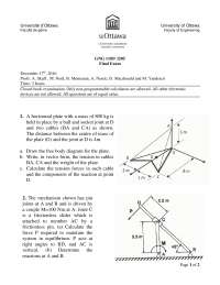 GNG1105 Sample Final Exam