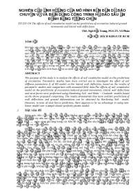 Calculation of the retaining wall by a finite element program using nonlinear soil model