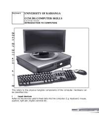 Computer science lecture notes - Docsity