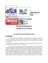 Media Conglomerates of Pakistan