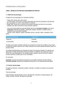 Introducción a la psicología I // Bloque 1 - Apuntes de Psicología ...