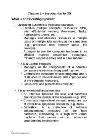 Operating Systems: Evolution, Concepts, and Types