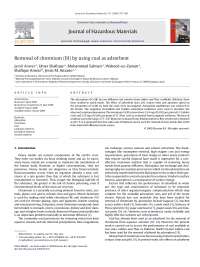 Chromium(III) Adsorption by Lakhra and Thar Coals: Dose, pH, Time, and Speed Effects