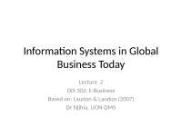 Information systems topic 2 - Docsity