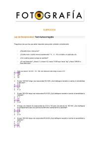EJERCICIOS Ley de Reciprocidad: Test Autocorregible Preguntas a las que hay qu