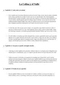 Caso: La colina y el Valle Resumen por capitulos