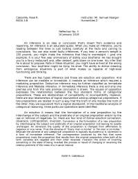 Understanding Inferences: Types, Processes, and Operations