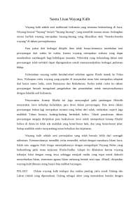 Sastra Lisan Wayang Kulit