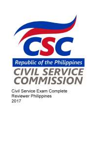 Civil Service Exam for 2017