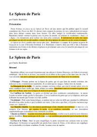 Resume Detaille Et Analyse De Le Spleen De Paris Petits Poemes En Prose Charles Baudelaire Docsity