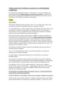 Delitos contra la salud y la integridad corporal - Ejercicios de ...