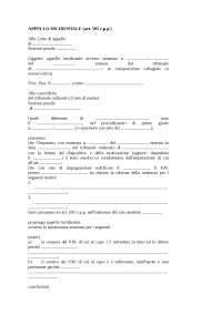 Formulario Appello incidentale Docsity
