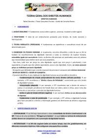 Foca no resumo- Direitos Humanos