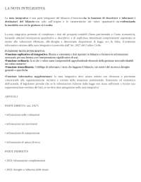 La nota integrativa: come funziona - Docsity
