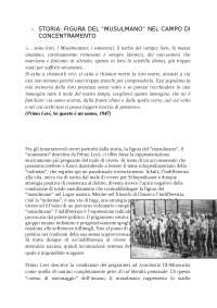 Figura del musulmano nei campi di concentramento - Docsity