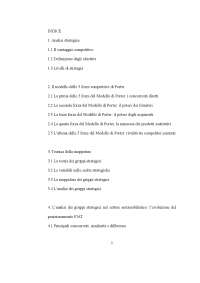 L'analisi dei gruppi strategici