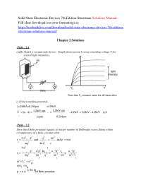 Solid state electroni device - Docsity