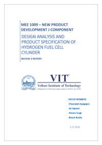 DESIGN ANALYSIS AND PRODUCT SPECIFICATION OF HYDROGEN FUEL CELL CYLINDER
