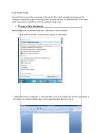 Step by step to learn microsoft word