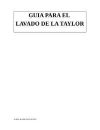 lavado de la maquina de helados taylor