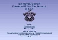 ion mayor, elemen konservatif dan pertukaraan gas di Laut