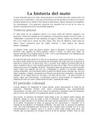 HISTORIA DEL MATE  ARGENTINO
