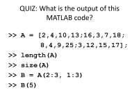 Matlab Basics lecture Eniginieering