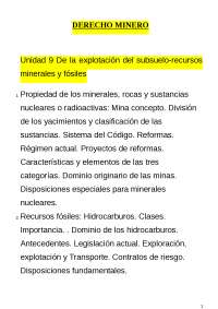 Derecho ambiente y minero - Docsity
