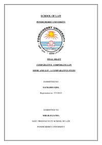 Comparative Corporate Law