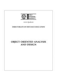 Object Oriented Analysis and Design - Docsity