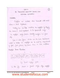RF and Microwave Engineering: Unit II Lecture Notes