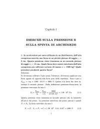 Esercizi Pressione Fisica Disponibili Docsity